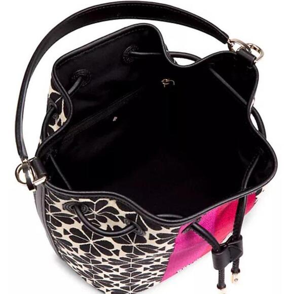 Kate Spade New York Flower Jacquard Stripe Bucket Bag - NWT (New) - Picture 6 of 9